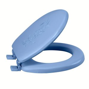 Extra Soft Standard Round Toilet Seat Blue